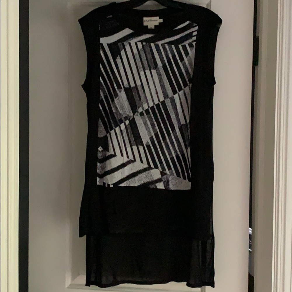 Pure DKNY geometric Top - Petite